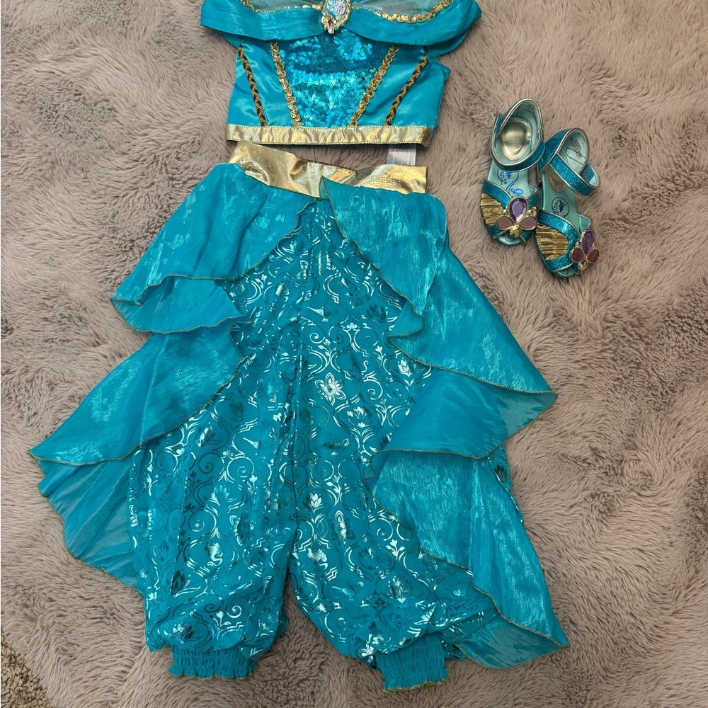 Disney Turquoise and Gold Princess Costume